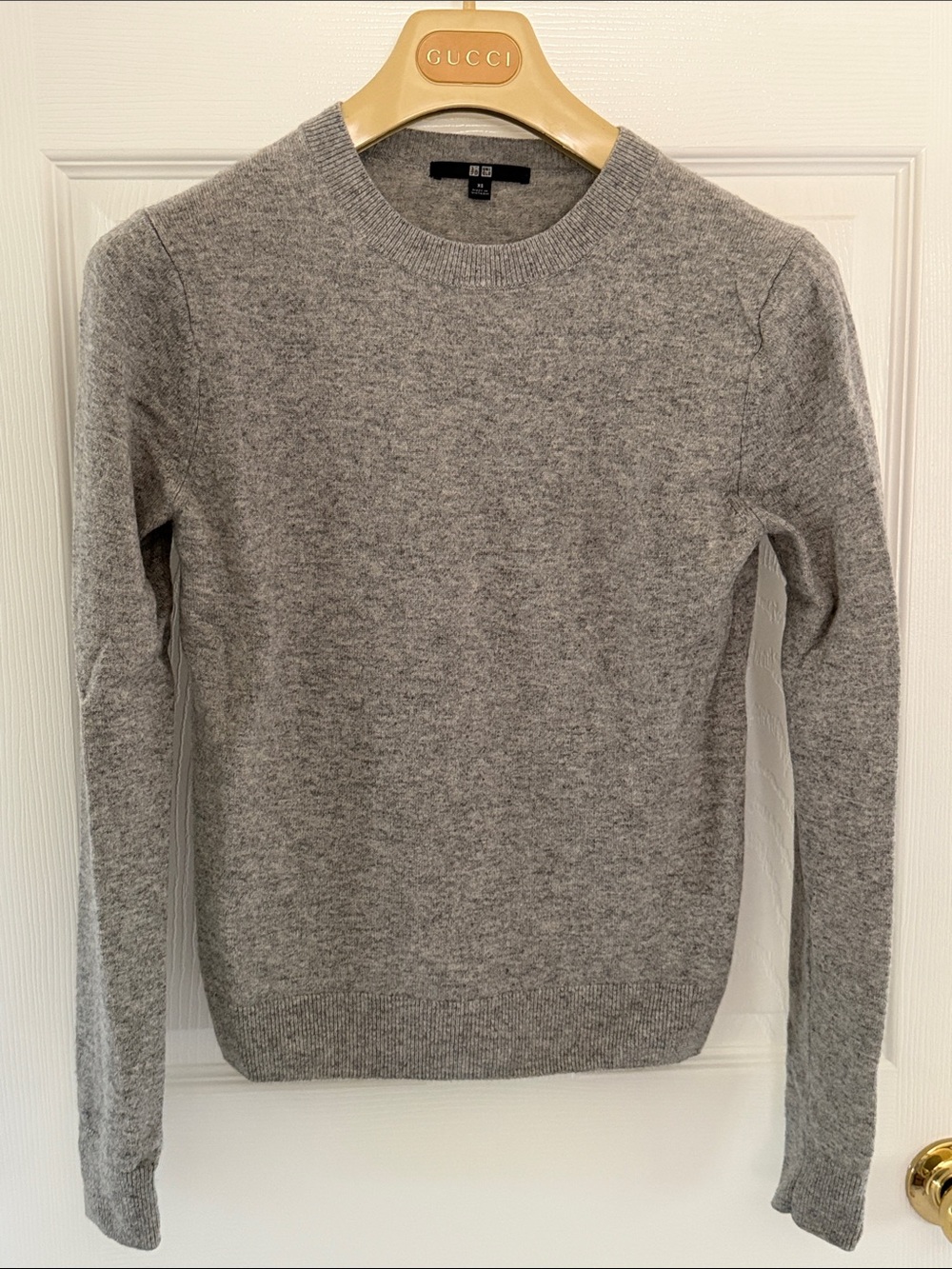 Uniqlo women’s wool Grey Crewneck Sweater